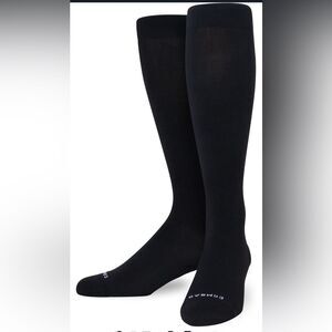 Comrad Nylon Knee High Socks black size L NWT in packaging